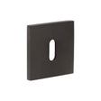 CRES Door Furniture Dark Bronze / Mortice Key Profile Escutcheons CRES - CR-T10 Dark Bronze Standard Keyway Square Rose Escutcheon