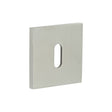 CRES Door Furniture Satin Stainless Steel / Mortice Key Profile Escutcheons CRES - CR-T10 Satin Stainless Steel Standard Keyway Square Rose Escutcheon