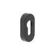 CRES Door Furniture Black / Euro Profile Escutcheons CRES - Oval Black Euro Escutcheon