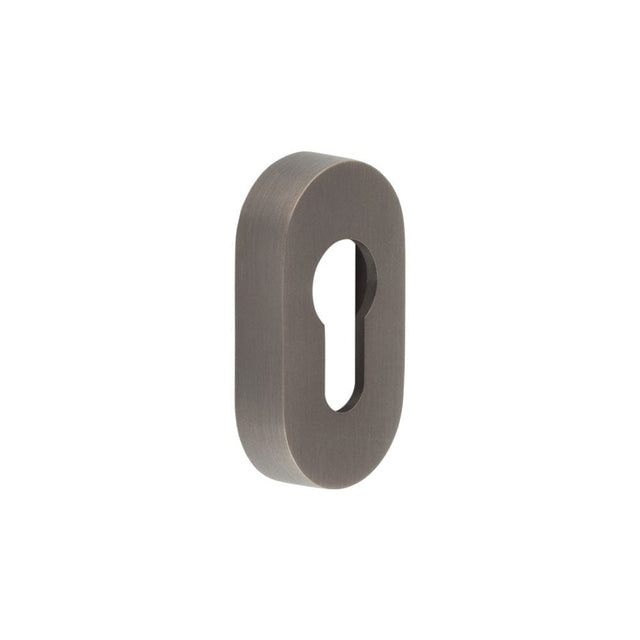 CRES Door Furniture Dark Bronze / Euro Profile Escutcheons CRES - Oval Dark Bronze Euro Escutcheon