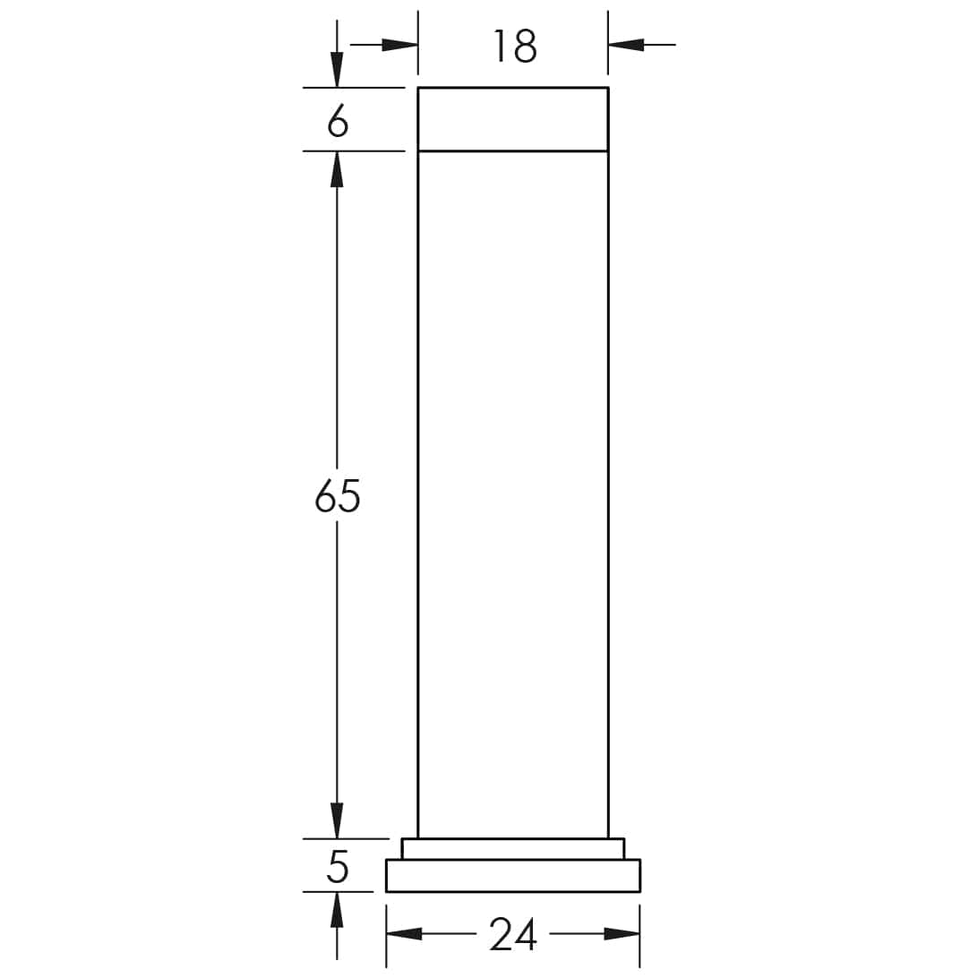CRES Door Furniture Satin Brass / Projection Door Stop CRES - Satin Brass Wall Mounted Door Stop