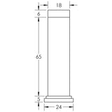 CRES Door Furniture Satin Brass / Projection Door Stop CRES - Satin Brass Wall Mounted Door Stop