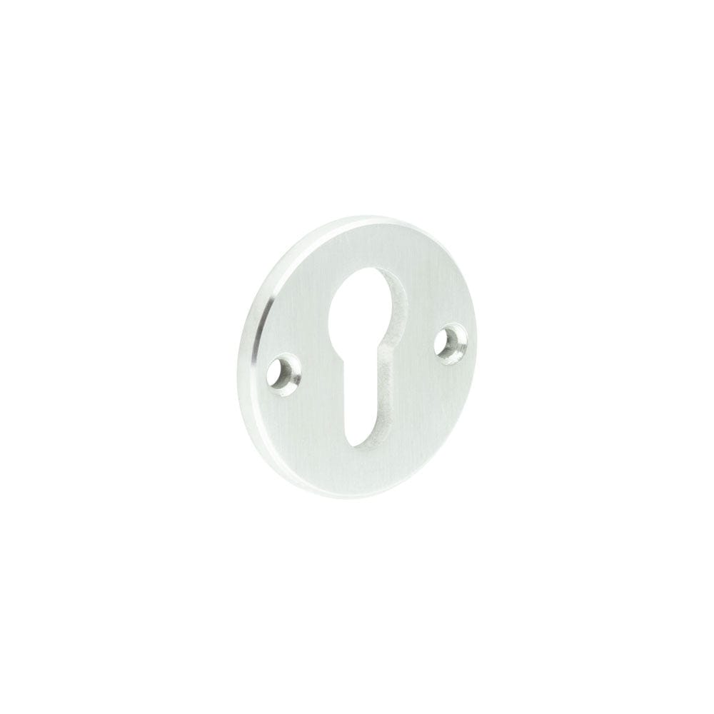 CRES Door Furniture Satin Stainless Steel / Euro Profile Escutcheons CRES - Satin Stainless Steel Euro Escutcheon Face Fixed