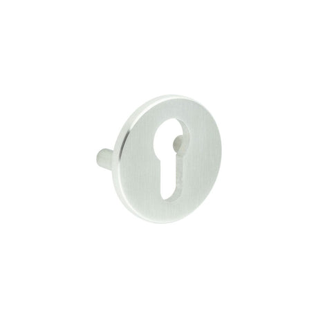 CRES Door Furniture Satin Stainless Steel / Euro Profile Escutcheons CRES - Satin Stainless Steel Euro Escutcheon Lug Fixed