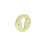 High quality image of CRES - Satin Brass Euro Escutcheon Face Fixed Sku. CRES1651SB