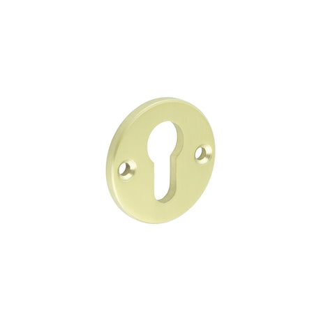 High quality image of CRES - Satin Brass Euro Escutcheon Face Fixed Sku. CRES1651SB