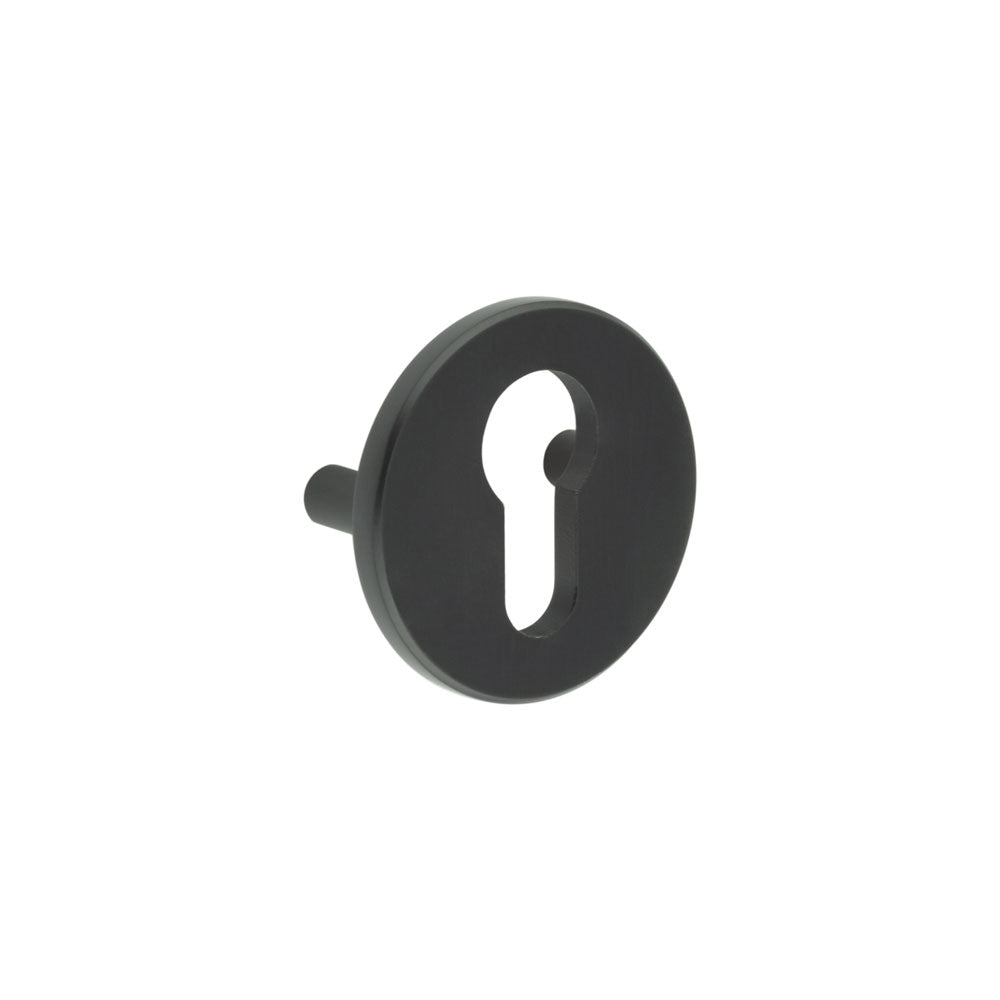 High quality image of CRES - Black Euro Escutcheon Lug Fixed Sku. CRES1652MB