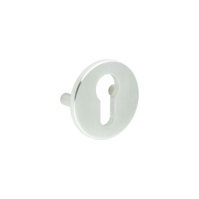 High quality image of CRES - Satin Stainless Steel Euro Escutcheon Lug Fixed Sku. CRES1652SSS