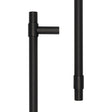 High quality image of CRES - 425mm Face Fix Black T-Bar Pull Handle Sku. CRES3001MBFF