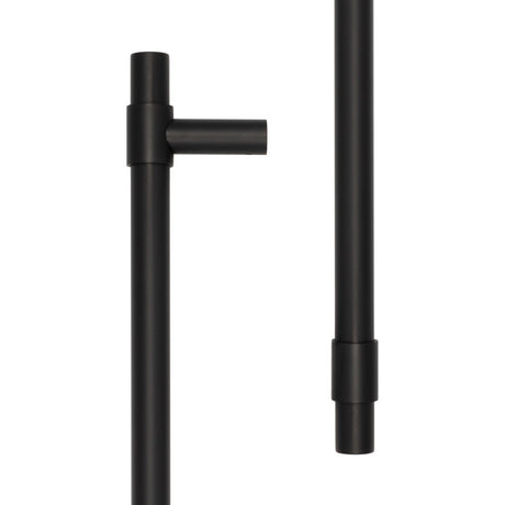 High quality image of CRES - 425mm Face Fix Black T-Bar Pull Handle Sku. CRES3001MBFF