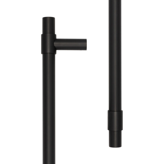High quality image of CRES - 425mm Face Fix Black T-Bar Pull Handle Sku. CRES3001MBFF