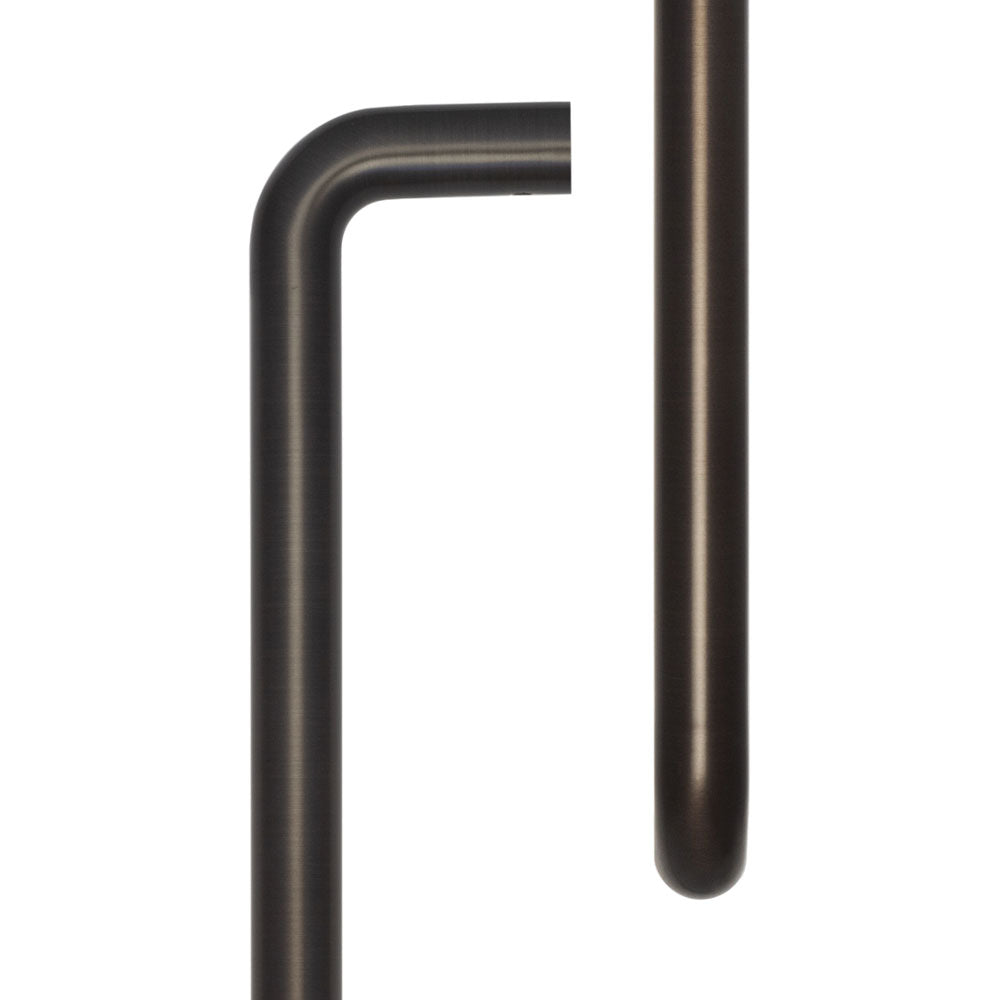 High quality image of CRES - 425mm Face Fix Dark Bronze D Shape Pull Handle Sku. CRES3002DBFF