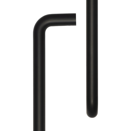 High quality image of CRES - 425mm Face Fix Black D Shape Pull Handle Sku. CRES3002MBFF