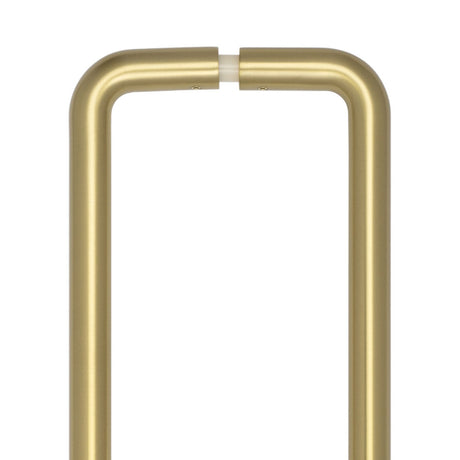 High quaility images of CRES - 425mm Back to Back Satin Brass D Shape Pull Handle | Sku.cres3002sbb2b | available to order from Trade Door Handles in Kendal.