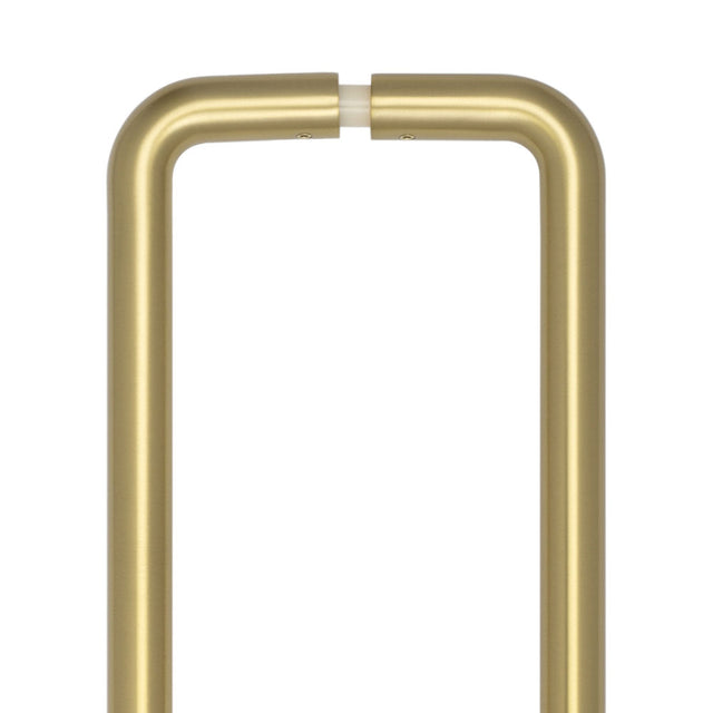 High quality image of CRES - 425mm Back to Back Satin Brass D Shape Pull Handle Sku. CRES3002SBB2B