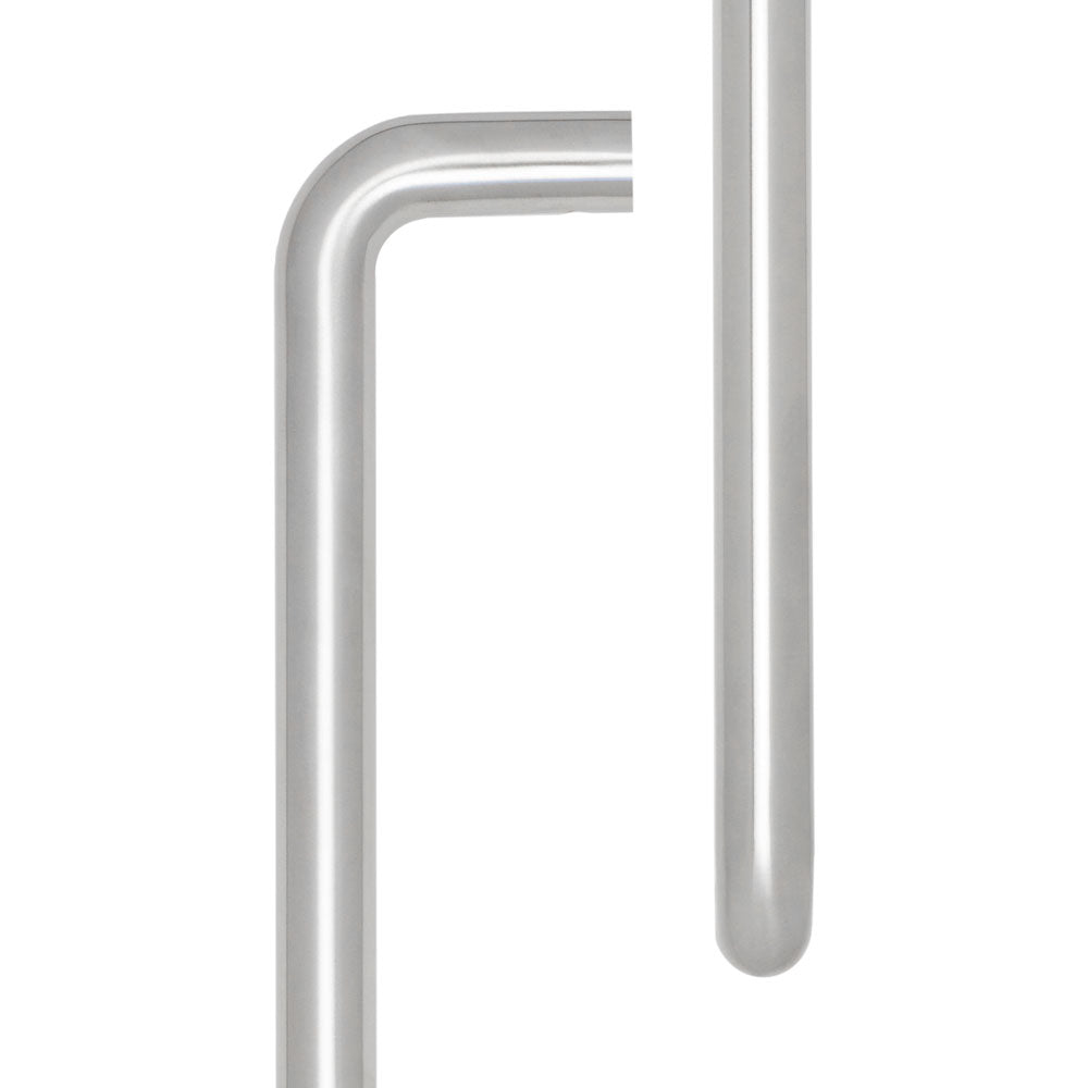 High quality image of CRES - 425mm Face Fix Satin Stainless Steel D Shape Pull Handle Sku. CRES3002SSSFF