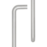 High quality image of CRES - 425mm Face Fix Satin Stainless Steel D Shape Pull Handle Sku. CRES3002SSSFF