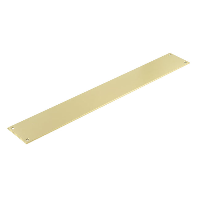 High quaility images of CRES - Satin Brass Push Plate | Sku.cres3501sb | available to order from Trade Door Handles in Kendal.