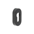 High quality image of CRES - Oval Black Euro Escutcheon Sku. CRES403MB