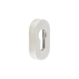 High quality image of CRES - Oval Satin Stainless Steel Euro Escutcheon Sku. CRES403SSS