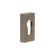 High quality image of CRES - Rectangular Antique Brass Euro Escutcheon Sku. CRES404AB