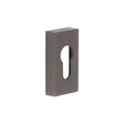 High quality image of CRES - Rectangular Dark Bronze Euro Escutcheon Sku. CRES404DB