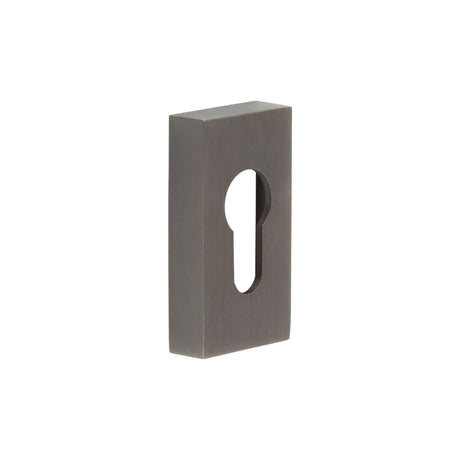 High quality image of CRES - Rectangular Dark Bronze Euro Escutcheon Sku. CRES404DB