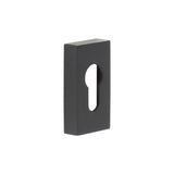 High quality image of CRES - Rectangular Black Euro Escutcheon Sku. CRES404MB
