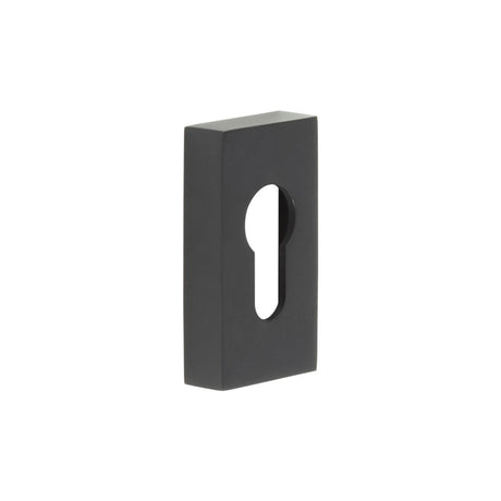 High quality image of CRES - Rectangular Black Euro Escutcheon Sku. CRES404MB
