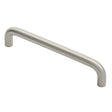 High quality image of Eurospec - Cabinet Pull D Handle - Satin Stainless Steel | Sku. cpd1128sss | Trade Door Handles.
