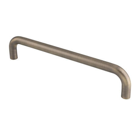 This is an image of Eurospec - 19mm D Pull Handle 300mm Centres - Antique Brass- CSD1300AB available to order from Trade Door Handles in Kendal.