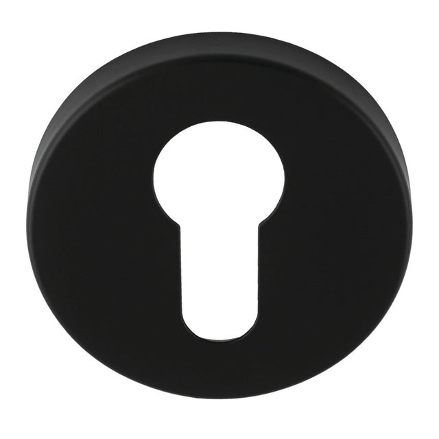 High quality image of Eurospec - Euro Escutcheon - Matt Black | Sku. cse1005mb | Trade Door Handles.