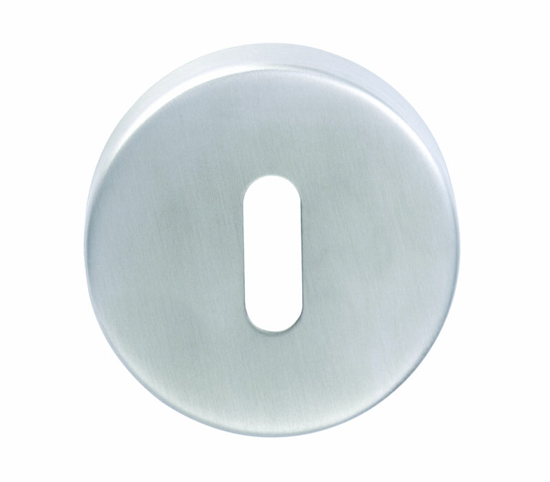 High quality image of Eurospec - Standard Lock Escutcheon - Satin Stainless Steel | Sku. csp1005sss | Trade Door Handles.