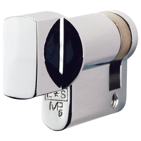 High quality image of Eurospec - Euro Single Thumbturn 45mm - Polished Chrome | Sku. cya70445pc | Trade Door Handles.