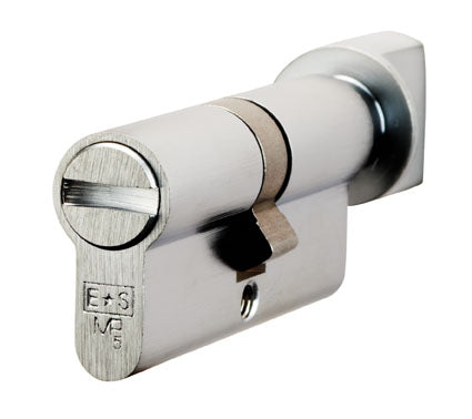 High quality image of Eurospec - Euro Bathroom Cylinder and Turn - Satin Chrome | Sku. cya70470sc | Trade Door Handles.