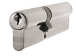High quality image of Eurospec - Offset Euro Double Cylinder - Satin Chrome | Sku. cya7124060sc | Trade Door Handles.