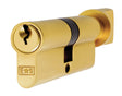 High quality image of Eurospec - Euro Cylinder and Turn - Polished Brass | Sku. cya71370pb | Trade Door Handles.