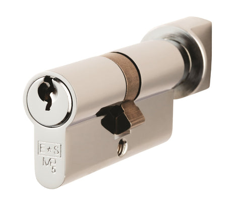 High quality image of Eurospec - Euro Cylinder and Turn - Polished Chrome | Sku. cya71370pc | Trade Door Handles.
