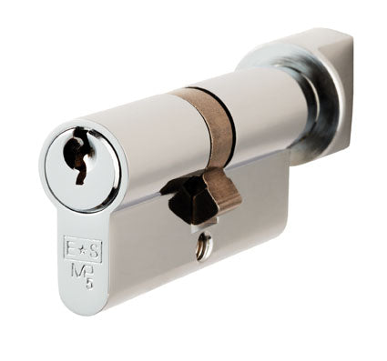 High quality image of Eurospec - Euro Cylinder and Turn - Polished Chrome | Sku. cya71380pc | Trade Door Handles.