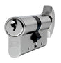 High quality image of Eurospec - Contract Range 5 Pin Euro Cylinder and Turn - Nickel Plate | Sku. cyc71370np | Trade Door Handles.