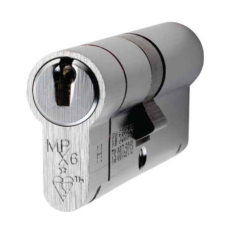 High quality image of Eurospec - Mpx6 Euro Double Cylinder 70Mm Ktd - Satin Chrome | Sku. cyx71270sc | Trade Door Handles.