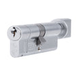 High quality image of Eurospec - Mpx6 Euro Cylinder & Turn 100mm Ktd - Satin Chrome | Sku. cyx713100sc | Trade Door Handles.