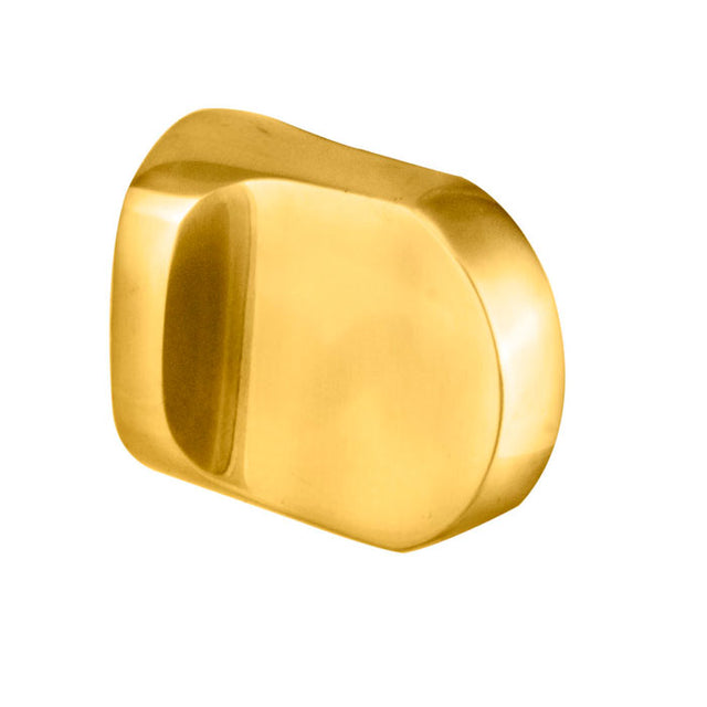 High quality image of Eurospec - Tall Semi-Circular Thumbturn to suit Cylinder - Polished Brass | Sku. cyz70011pb | Trade Door Handles.