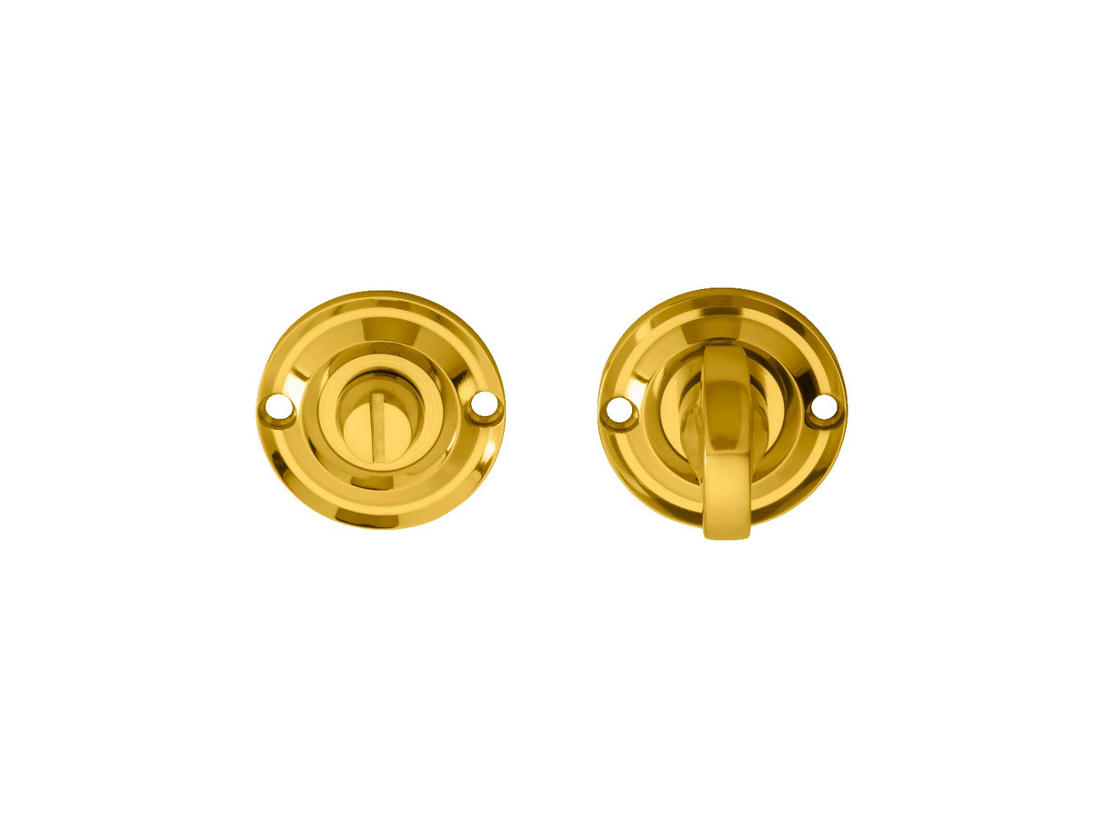 High quality image of Carlisle Brass - Delamain Small Turn and Release - Polished Brass | Sku. dk13 | Trade Door Handles.