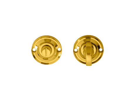 High quality image of Carlisle Brass - Delamain Small Turn and Release - Polished Brass | Sku. dk13 | Trade Door Handles.