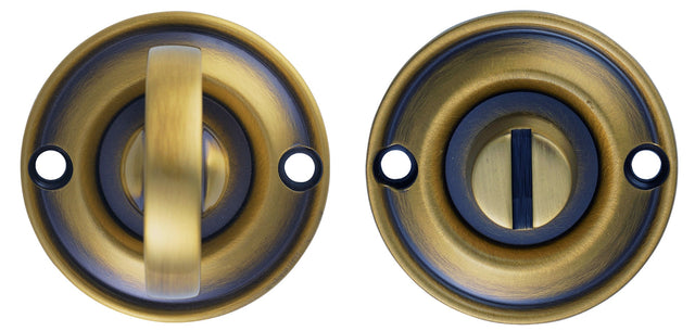 High quality image of Carlisle Brass - Delamain Small Turn and Release - Florentine Bronze | Sku. dk13fb | Trade Door Handles.