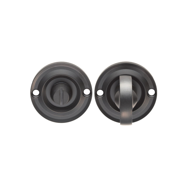 High quality image of Carlisle Brass - Delamain Small Turn and Release - Matt Black | Sku. dk13mb | Trade Door Handles.