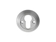High quality image of Carlisle Brass - Delamain Euro Profile Escutcheon - Satin Chrome | Sku. dk1sc | Trade Door Handles.