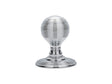 High quality image of Carlisle Brass - Delamain Reeded Mortice Knobs - Polished Chrome | Sku. dk37ccp | Trade Door Handles.