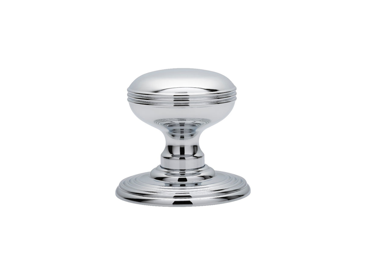High quality image of Carlisle Brass - Delamain Ringed Mortice Knobs - Polished Chrome | Sku. dk39ccp | Trade Door Handles.